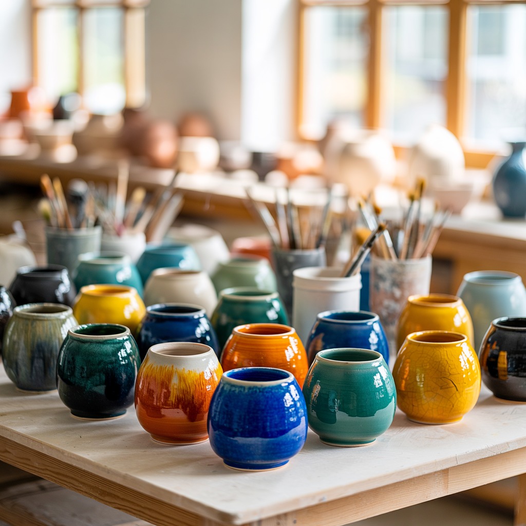 Pottery glazing and finishing techniques